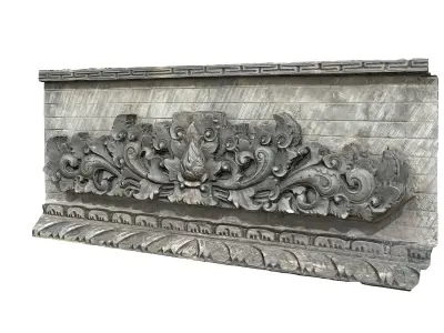 Balinese Wall Barelief Decorative Ornament 3D model