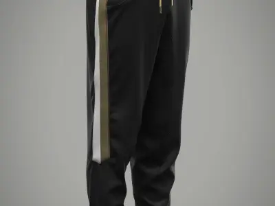 Men Jogger With Pocket Detail 3D model
