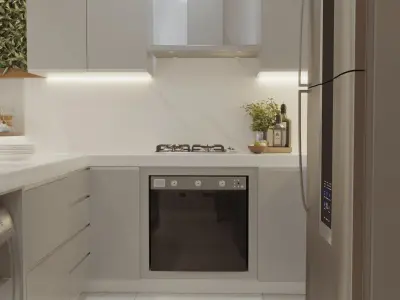 Modern kitchen 3D model get