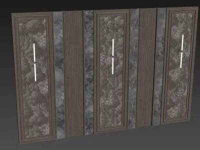 Decorative V90 Wall Panels 3D model