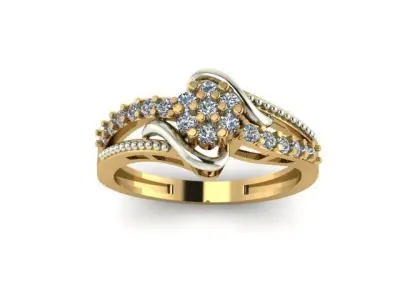 engagement ring 3D print model