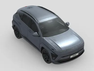 Hyundai KONA Electric 2024 Low-poly 3D model