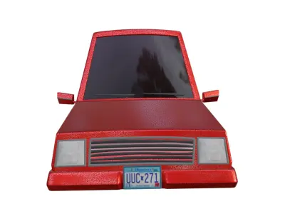 Cartoon Car Low-poly 3D model shop