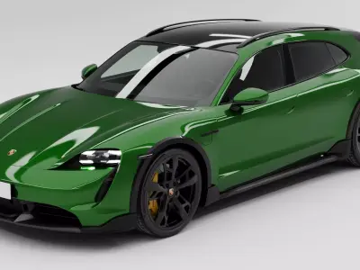 Porsche Taycan Turbo S Cross Turismo 3D model