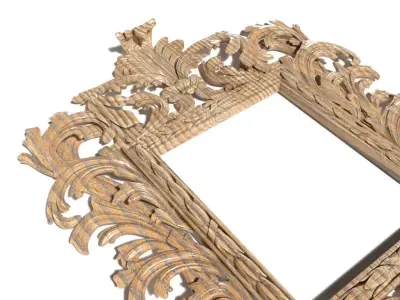 Frame-014 antique ornate frame 3D model