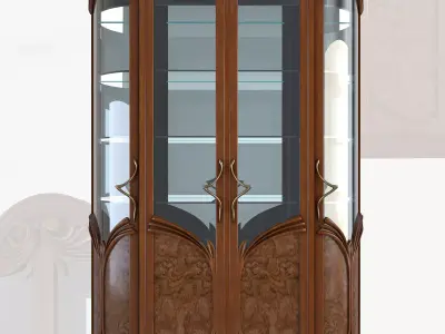 Art Nouveau showcase 3D model