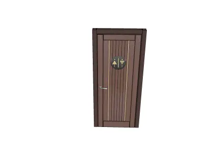 SINGLE DOOR 02 Free 3D model