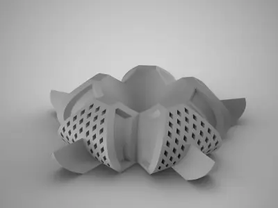 Lotus Flower Ornament 3D print model