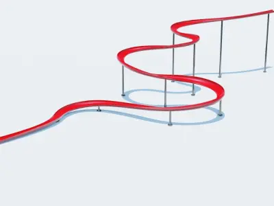 Water Slide Low-poly 3D model purchase