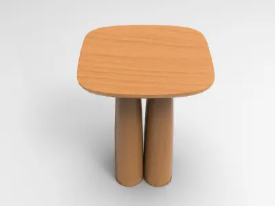 Laac Side Table Low-poly 3D model