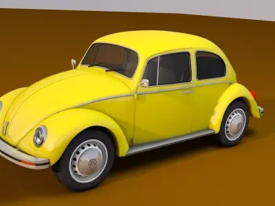 Volkswagen Beetle 1969 3D model