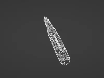 Luxury Fountain Pen - Gold and Black Edition 3D model