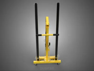 FULLY FOLDED HYDRAULIC JACK ENGINE CRANE HOIST LIFTING COMPACT 3D model