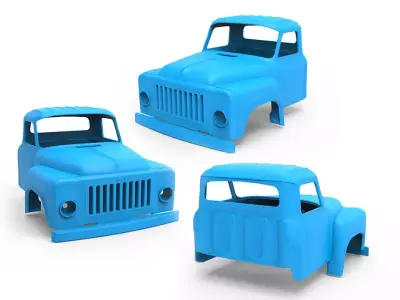 GAZ-53 jeep wrangler 3D print model