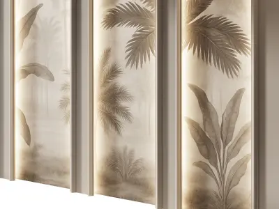 Decorative V58 Wall Panels 3D model