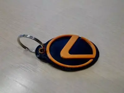  Lexus logo keychain 3D print model 3D print model