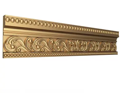 Cornice Decoration Molding 013 Low-poly 3D model