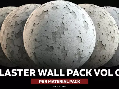 Plaster Wall Material Pack Vol 01 Texture