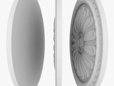 Rosette 4 decorative ceiling medallion 3D model