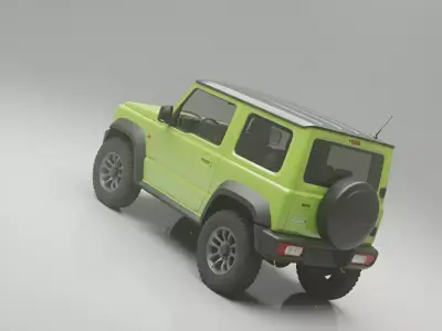 Suzuki Jimny 2019 4x4 Off Road Vehicle Low-poly 3D model