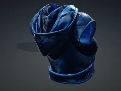 hooded top PBR 4k Low-poly 3D model