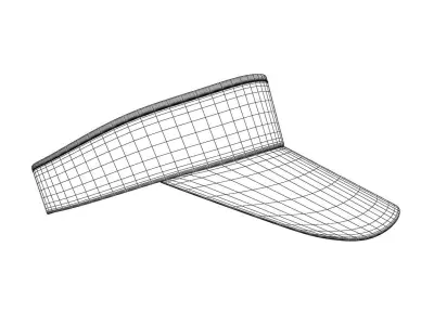 Tennis hat 3D model purchase