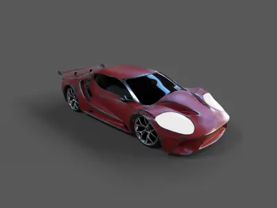 High-Quality 3D CarModel Low-poly 3D model