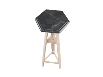 Wood Tripod Support 3D model