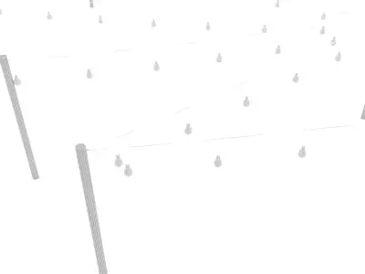 village lighting 3D model Low-poly 3D model