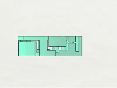 Square ring with rounded corners 3D print model