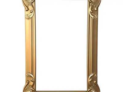 Frame Mirror Ornamental Classic Vol 02 3D model