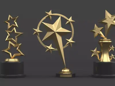 Trophy Cup 3D model 48