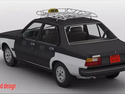 renault 18 1978 Taxi cairo 3ds max and lumion  3D model