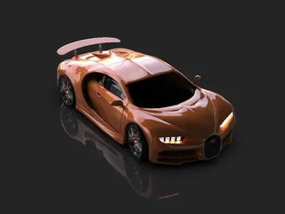 Bugatti model car 3D model
