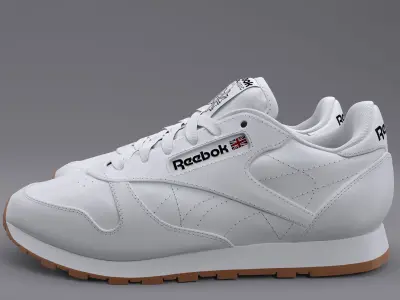 Reebok Classic Leather White Gum PBR 3D model