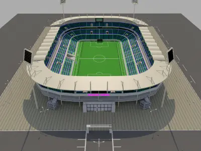 Soccer Stadium 3D model
