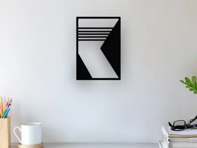 Abstract Wall Art 3D print model 34