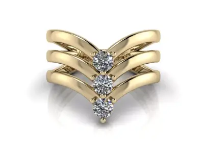 Jewelry Ring 3D print model 5
