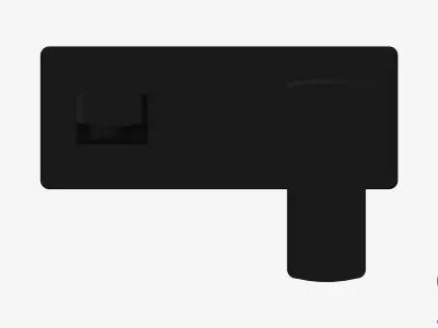 Wall Mixer Set - Luxury - Bold Low-poly 3D model