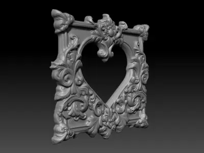 Bas relief Frame 240506 05 3D print model