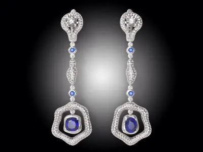  earrings N - 185 3D print model