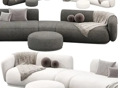 Rene Sofa by Meridiani 4 3D model
