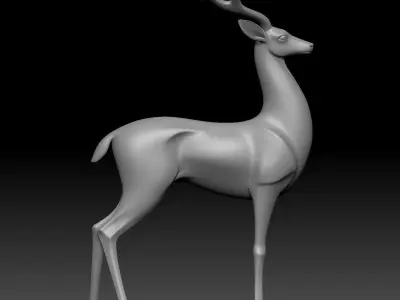 Deer ornaments porch ornaments 3D model