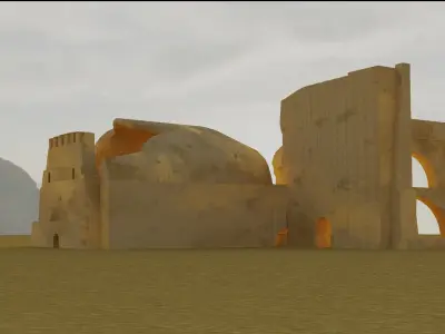 The Ruins of TaqE Kisra Iraq 3D model