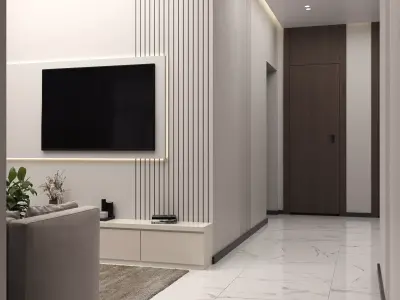 Living Room Scene 3D model