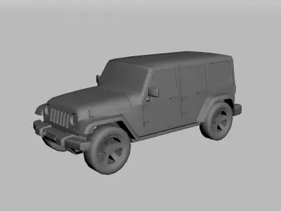 Jeep Wrangler Unlimited 3D print model