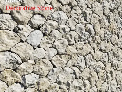 Decorative Stone Set 3D Model Collection