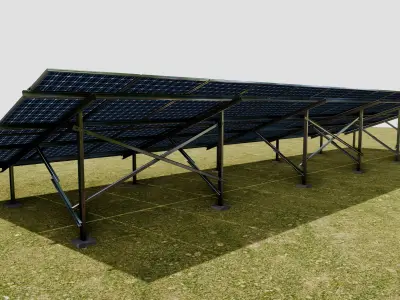 Solar Panel Steel Construction Type 22 3D model