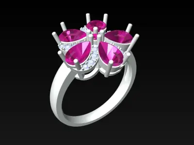 Pear Ring - Womens Rings - N719224 3D print model