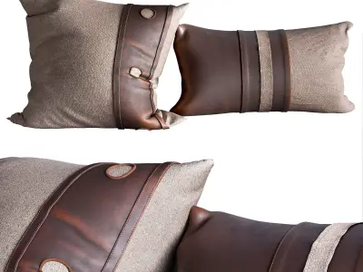 Set of decorative cushion 3D model purchase